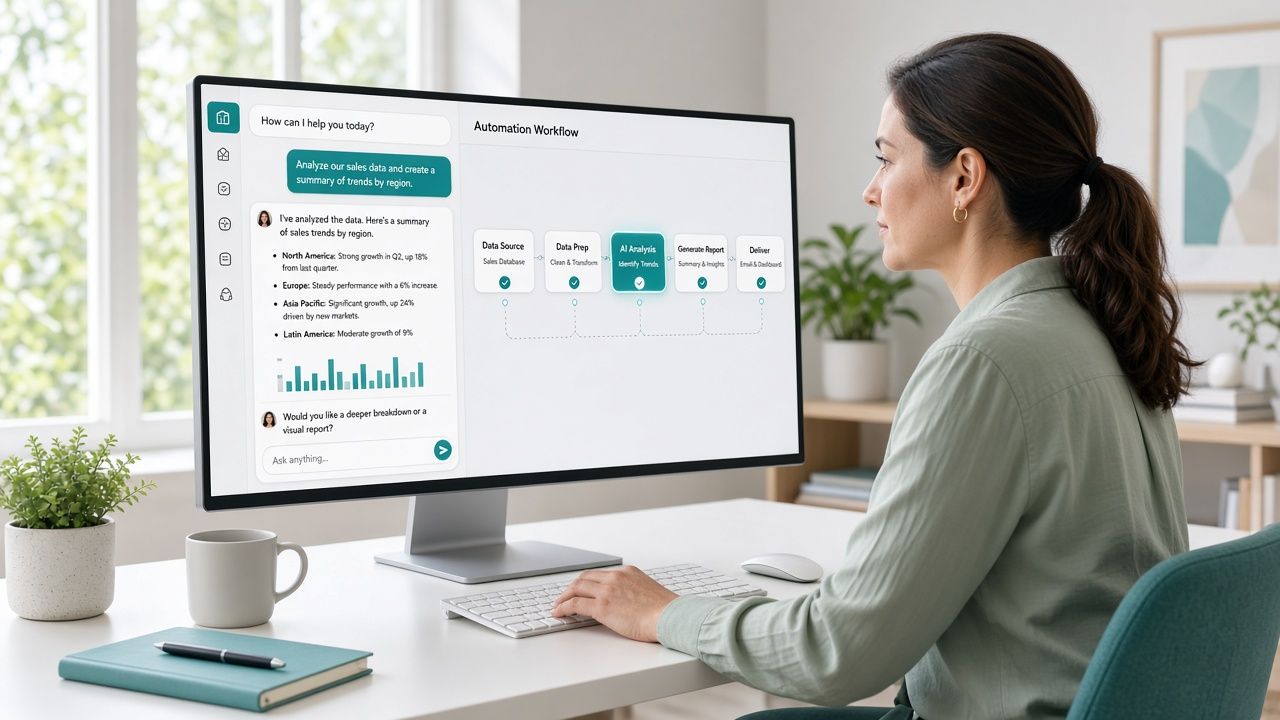 AI automation workflow dashboard